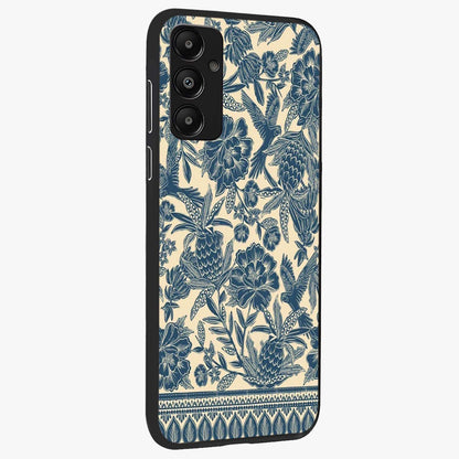 Heirloom Wild Bloom Glass Case upright view showcasing delicate wildflower artwork with timeless floral theme.