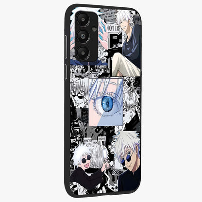 Infinity Sorcerer Chaos Glass Case upright view showcasing dramatic sorcerer artwork with chaotic mystical theme.