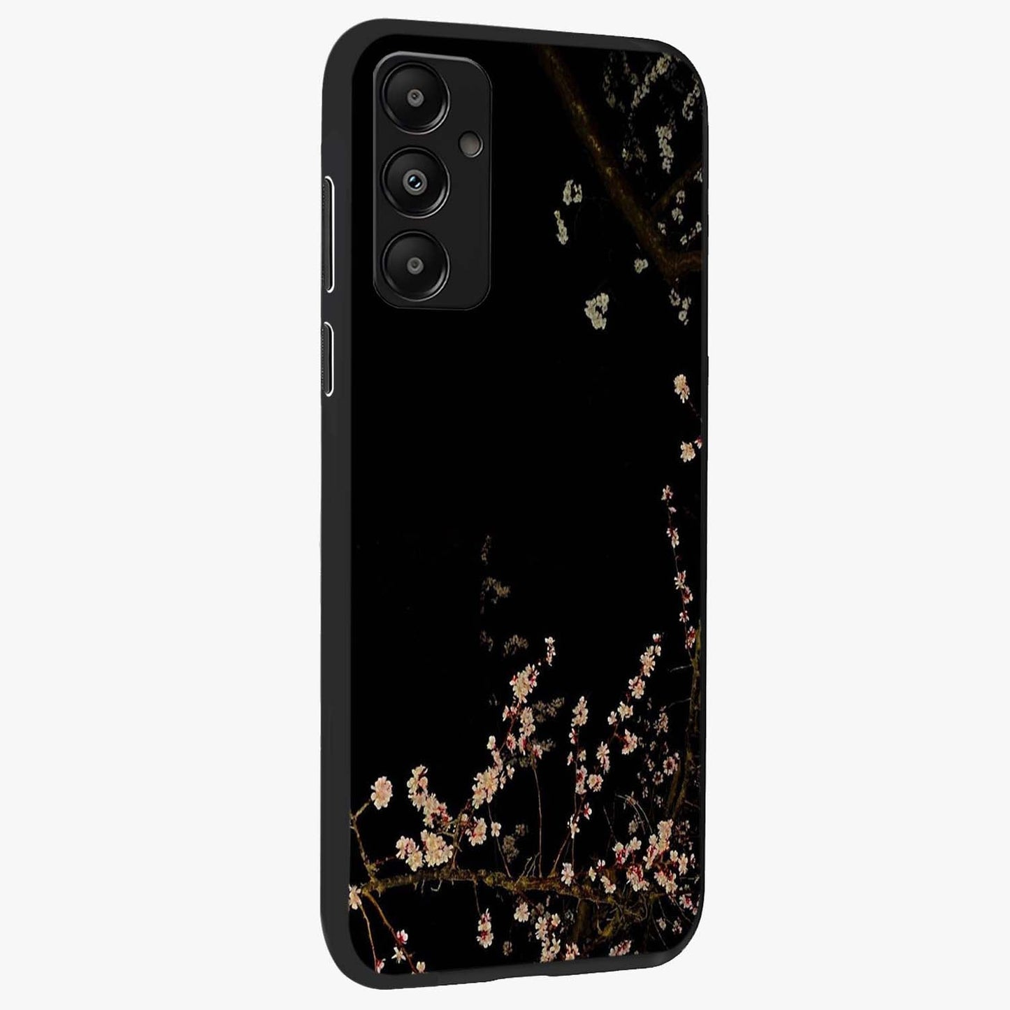 Petal Moon Light With Custom Name Glass Case upright view showcasing elegant floral moon artwork with personalized aesthetic.