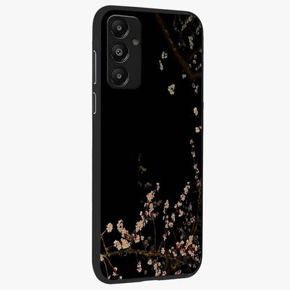 Petal Moon Light With Custom Name Glass Case upright view showcasing elegant floral moon artwork with personalized aesthetic.