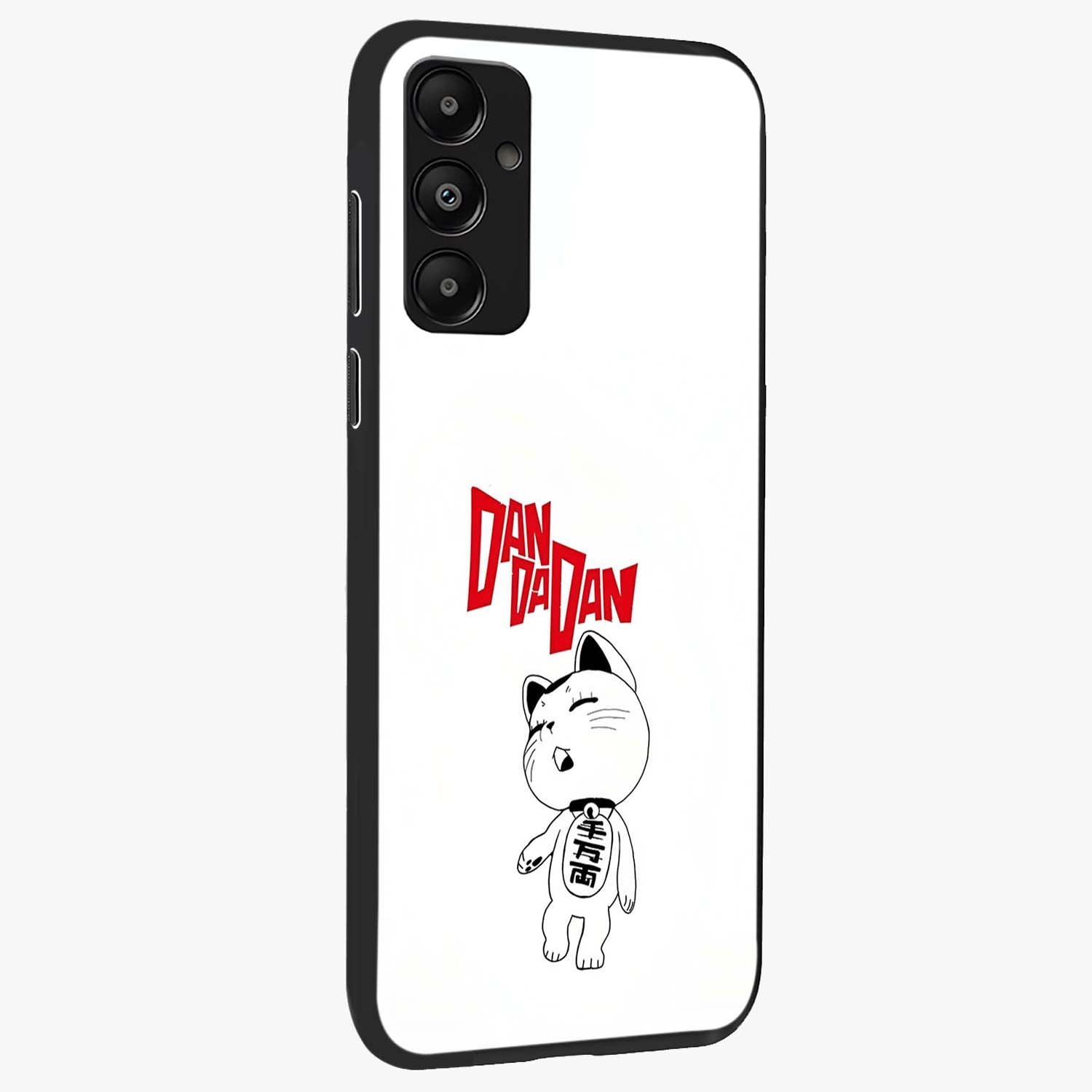 Playful Spirit Charm Glass Case upright view showcasing vibrant charm artwork with fun artistic theme.
