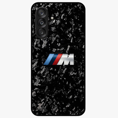 Carbon Speed Mark Glass Case showing flat back view with sporty carbon pattern artwork and glossy glass finish.