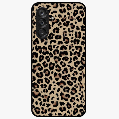 Savage Chic Pattern Glass Case showing flat back view with stylish patterned artwork and glossy glass finish.