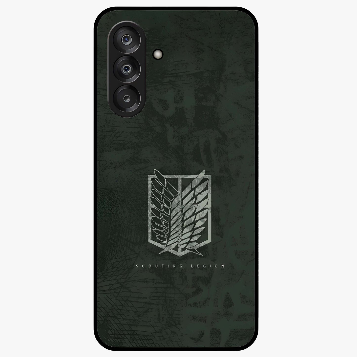Wings Of Freedom Glass Case showing flat back view with symbolic wings artwork and glossy glass finish.