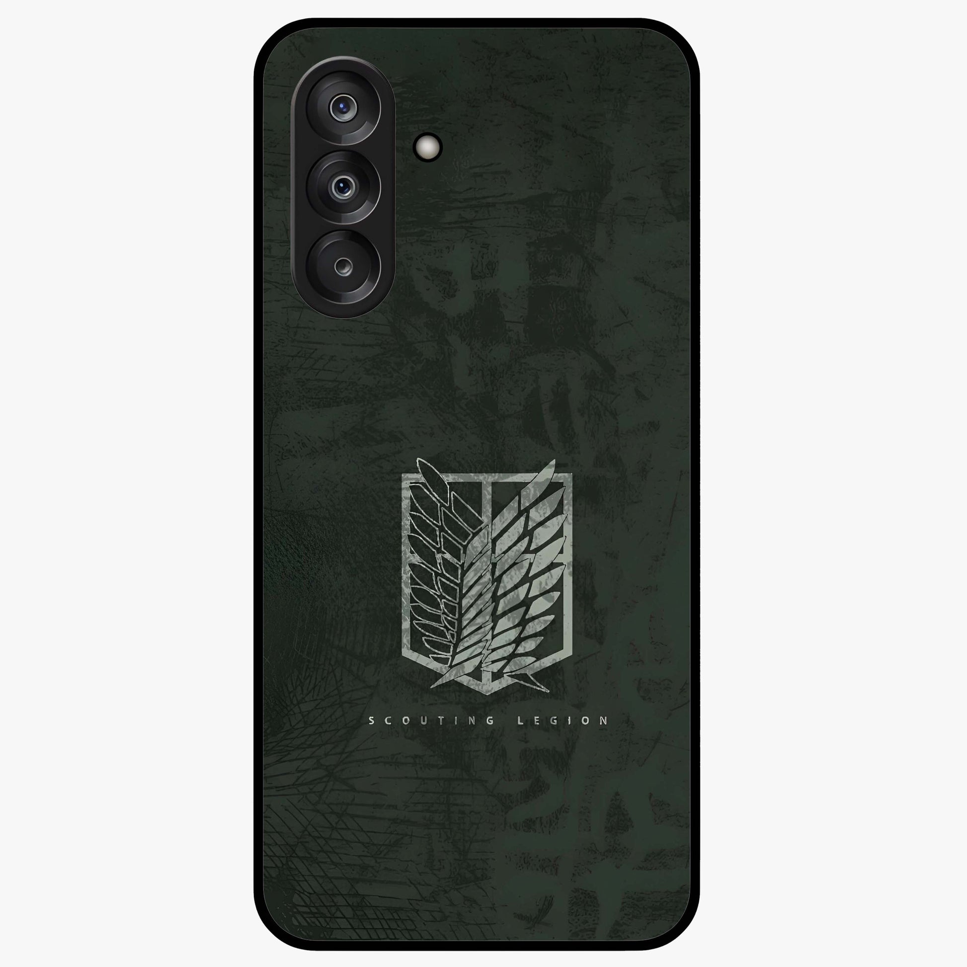 Wings Of Freedom Glass Case showing flat back view with symbolic wings artwork and glossy glass finish.