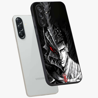 Berserker Blood Oath Glass Case displayed in angled mockup highlighting dark fantasy graphic design and powerful theme.