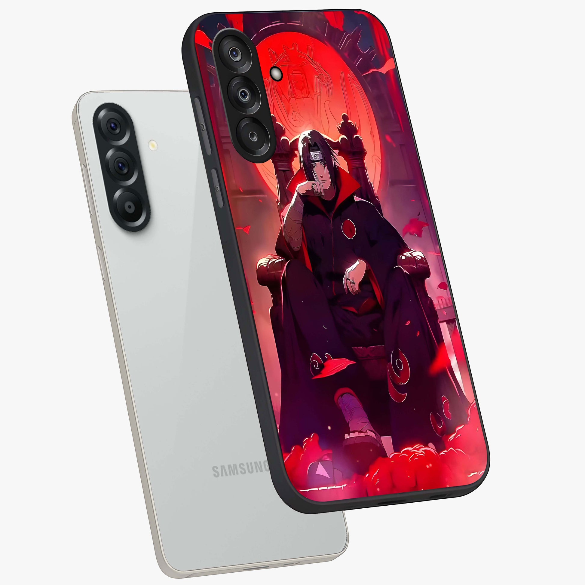 Blood Moon Sovereign Glass Case displayed in angled mockup highlighting dark celestial moon design and dramatic theme.