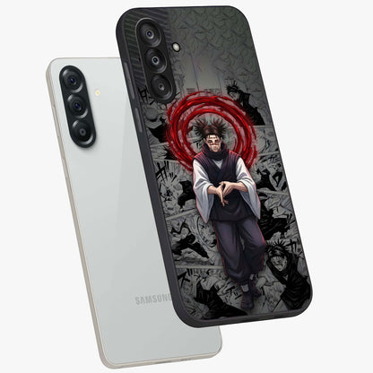 Cursed Ritual Ascension Glass Case displayed in angled mockup highlighting mystical ritual illustration with supernatural aesthetic.