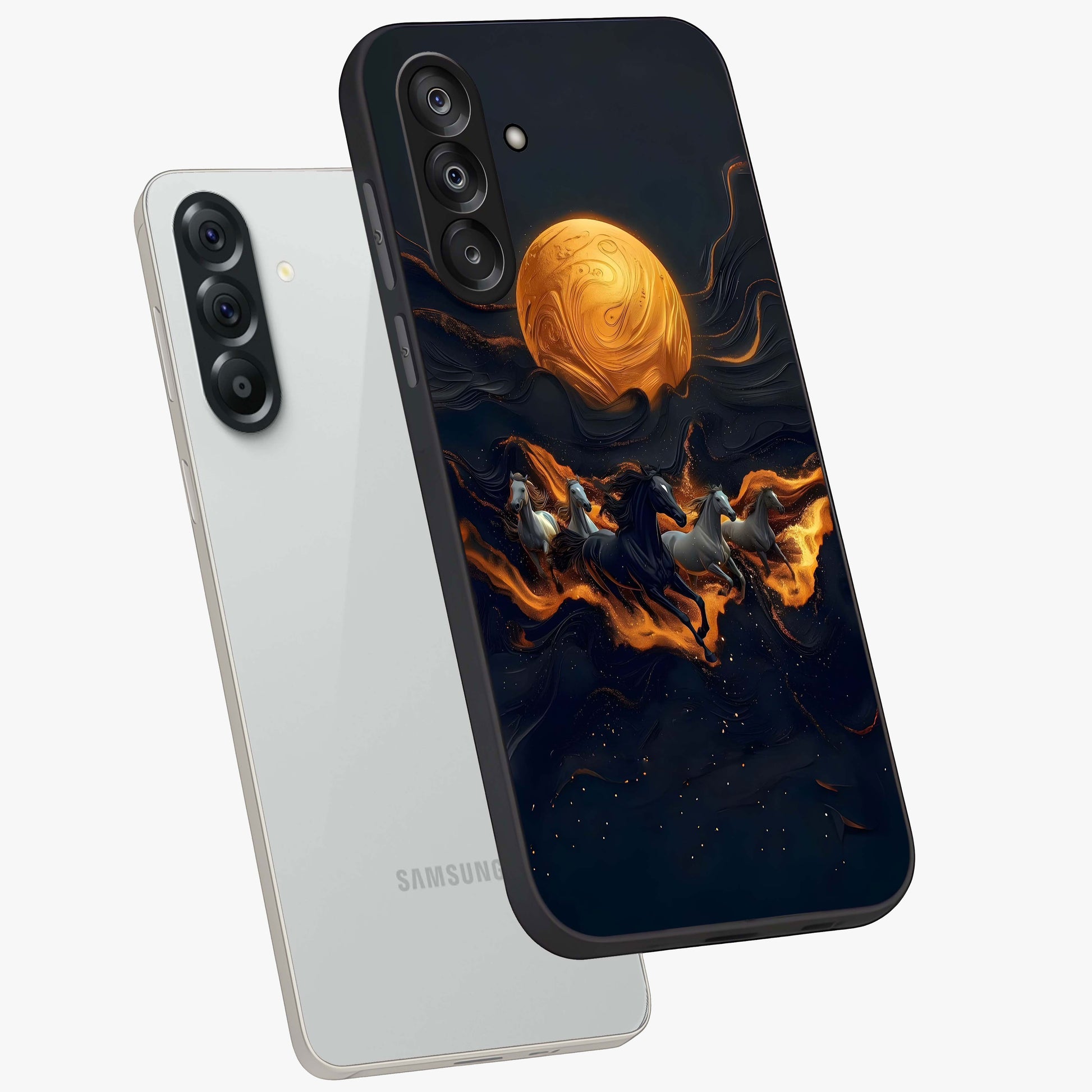 Golden Royal Heritage Glass Case displayed in angled mockup highlighting luxurious heritage design with golden aesthetic style.
