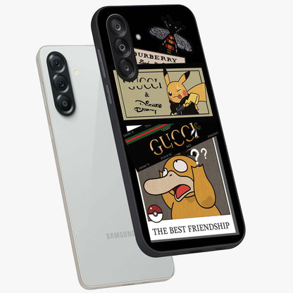Gucci Play Mashup Glass Case displayed in angled mockup highlighting stylish fashion mashup design with bold aesthetic.