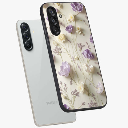 Lilac Breeze Harmony Glass Case displayed in angled mockup highlighting calm lilac breeze design with soothing aesthetic style.