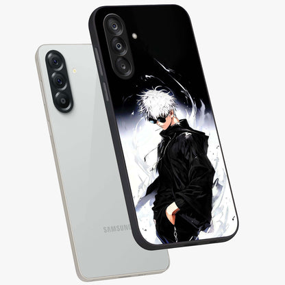 Limitless Shadow King Glass Case displayed in angled mockup highlighting dramatic dark hero design with intense aesthetic.