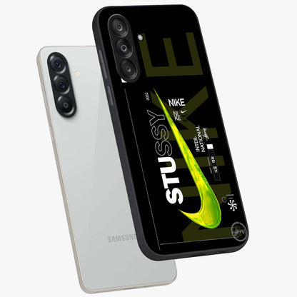 Neon Street Edition Glass Case displayed in angled mockup highlighting vibrant urban design with bold street aesthetic.
