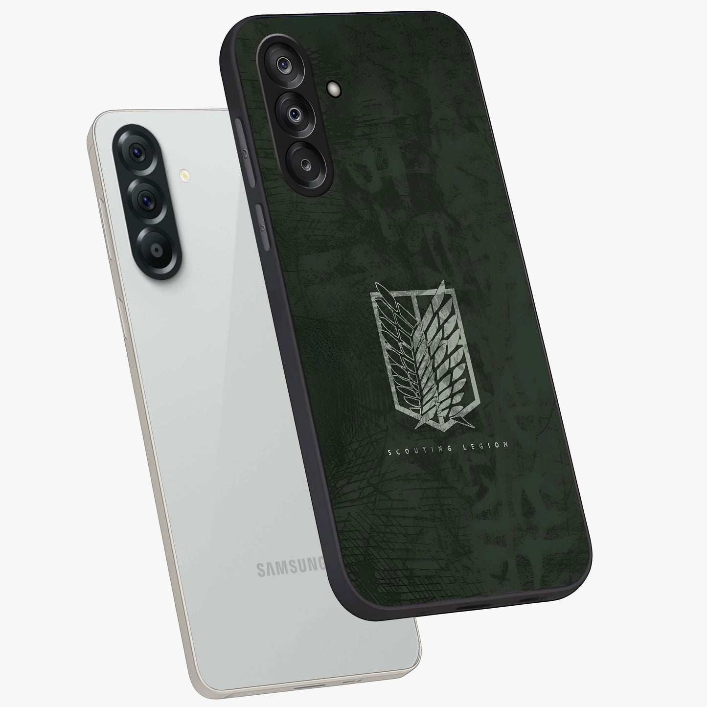 Wings Of Freedom Glass Case displayed in angled mockup highlighting graceful wing design with inspirational aesthetic.