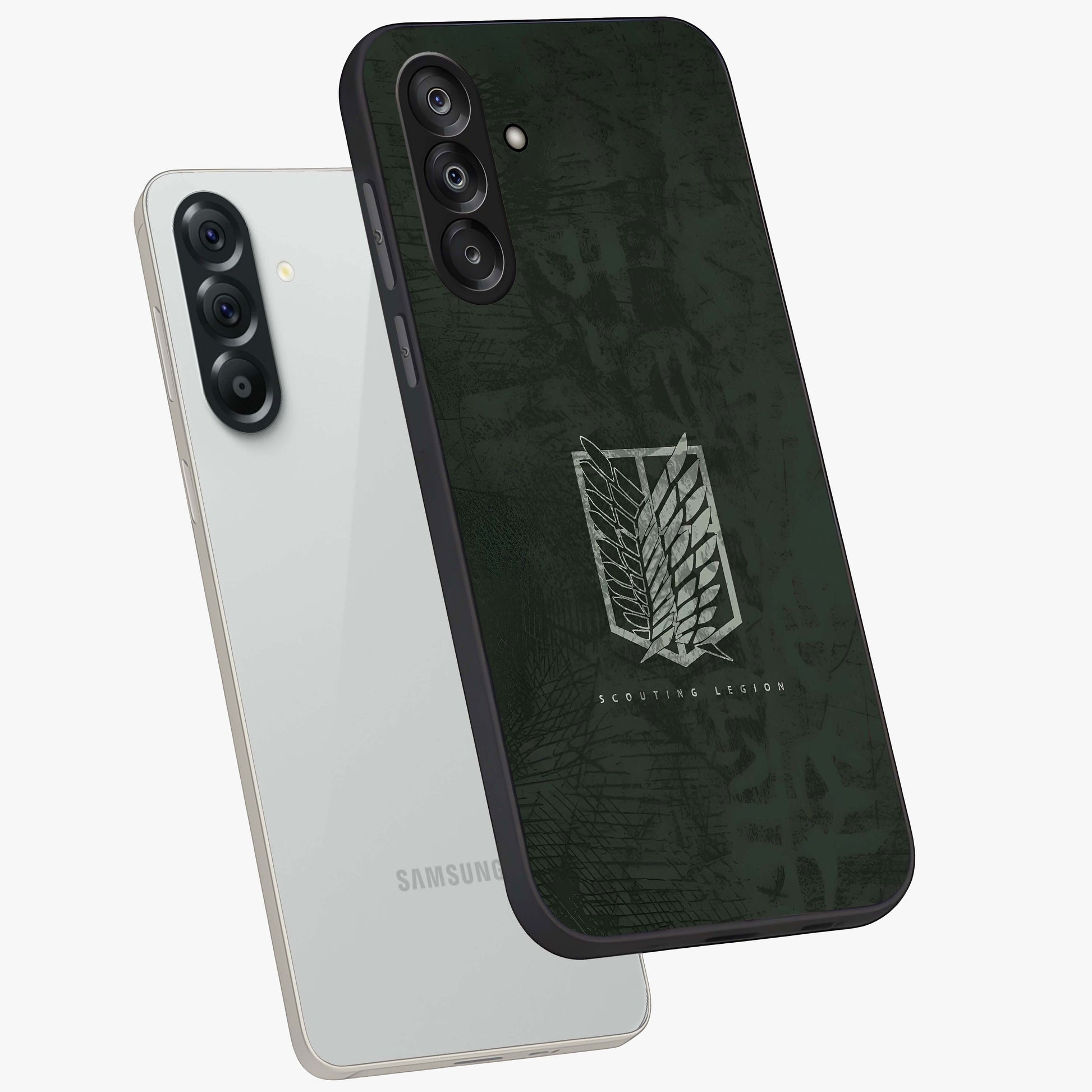 Wings Of Freedom Glass Case displayed in angled mockup highlighting graceful wing design with inspirational aesthetic.