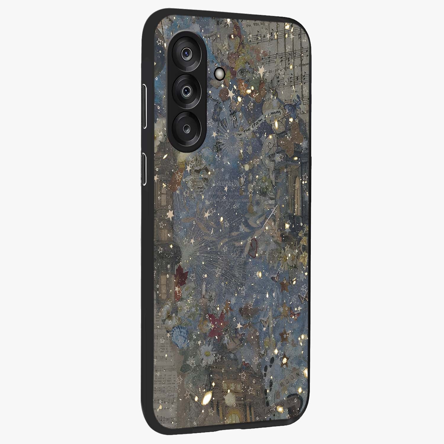 Aesthetic Astrolophia Glass Case upright view showcasing soft aesthetic theme with stylish modern look.
