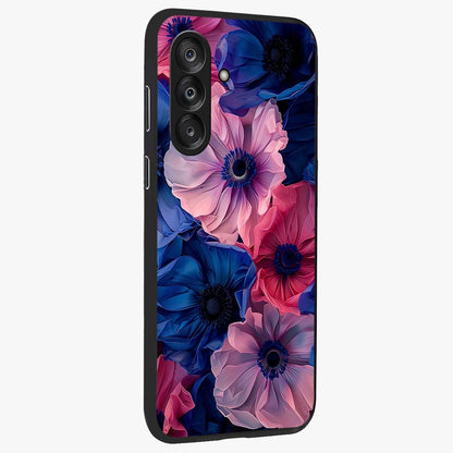 Flower Paper Art Pattern Glass Case upright view showcasing decorative paper floral artwork with creative craft style.