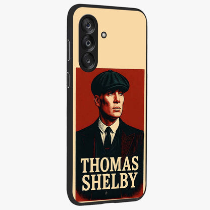 Vintage Mafia Authority Glass Case upright view showcasing dramatic vintage artwork with iconic authority theme.