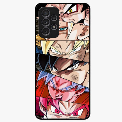 Anime Character Glass Case showing flat back view with vibrant anime artwork and glossy glass finish.