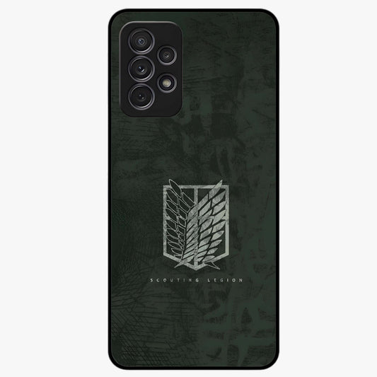 Wings Of Freedom Glass Case showing flat back view with symbolic wings artwork and glossy glass finish.