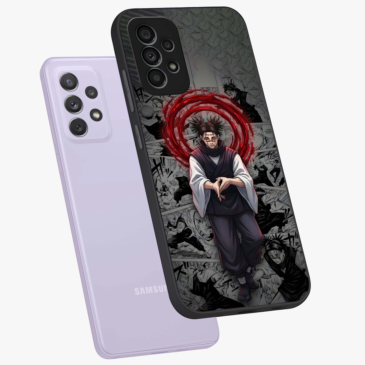 Cursed Ritual Ascension Glass Case displayed in angled mockup highlighting mystical ritual illustration with supernatural aesthetic.