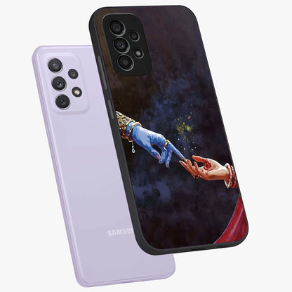 Divine Touch Eternal Glass Case displayed in angled mockup highlighting elegant divine inspired design with calm aesthetic style.