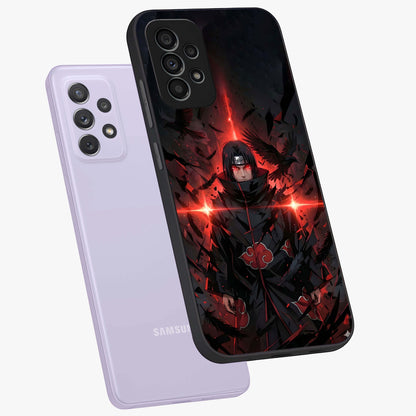 Focused Blade Discipline Glass Case displayed in angled mockup highlighting clean minimal text artwork with modern aesthetic style.