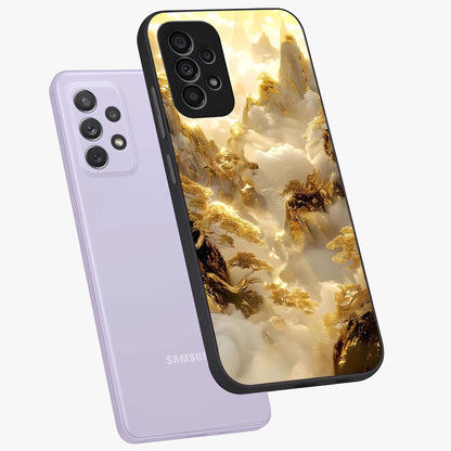 Gates Of Illumination Glass Case displayed in angled mockup highlighting radiant portal inspired design with fantasy aesthetic.