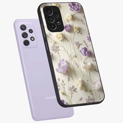 Lilac Breeze Harmony Glass Case displayed in angled mockup highlighting calm lilac breeze design with soothing aesthetic style.