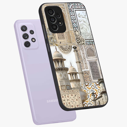 Mughal Marble Legacy Glass Case displayed in angled mockup highlighting elegant heritage marble artwork with royal aesthetic.