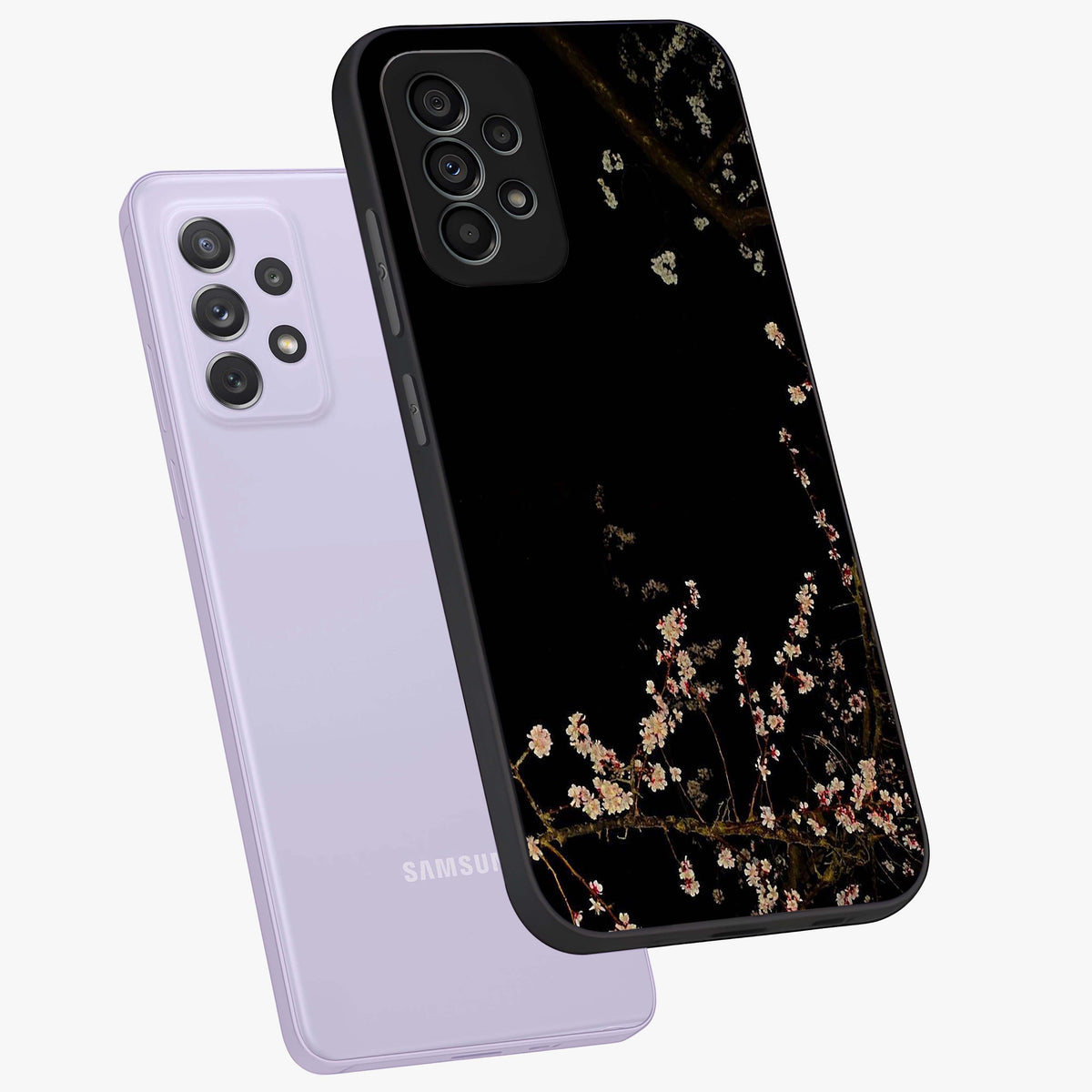 Petal Moon Light With Custom Name Glass Case displayed in angled mockup highlighting delicate petal design with custom name feature.