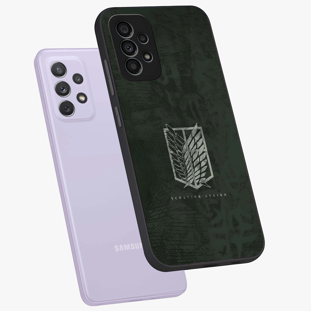 Wings Of Freedom Glass Case displayed in angled mockup highlighting graceful wing design with inspirational aesthetic.