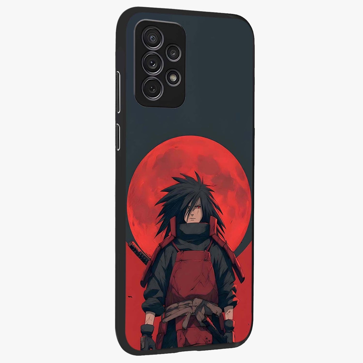 Crimson Moon Warlord Glass Case upright view showcasing powerful warlord artwork with dark celestial theme.