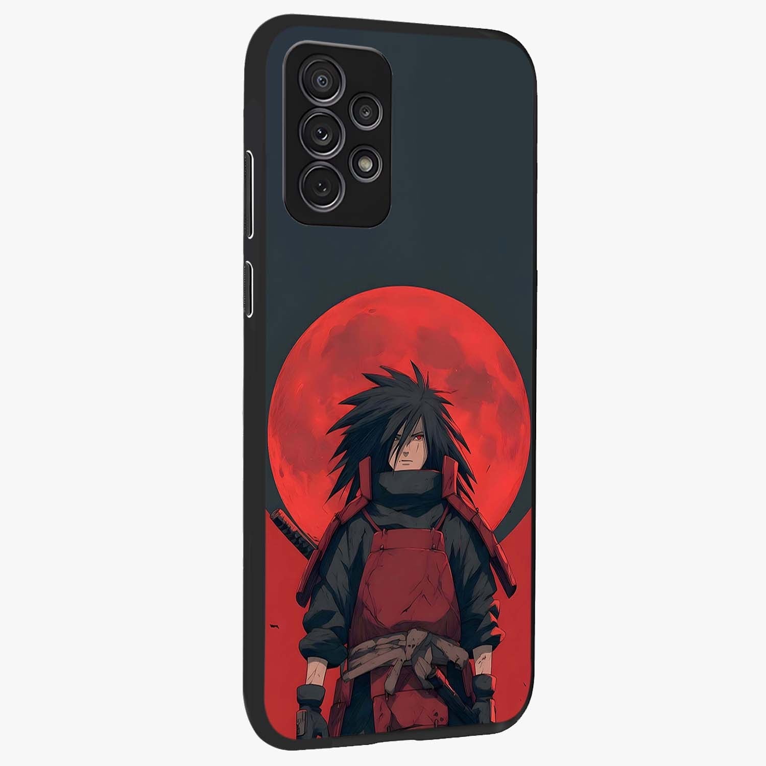 Crimson Moon Warlord Glass Case upright view showcasing powerful warlord artwork with dark celestial theme.