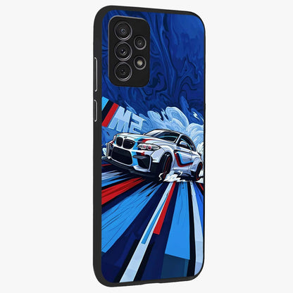 Drift Power Rush Glass Case upright view showcasing high speed racing artwork with bold automotive theme.