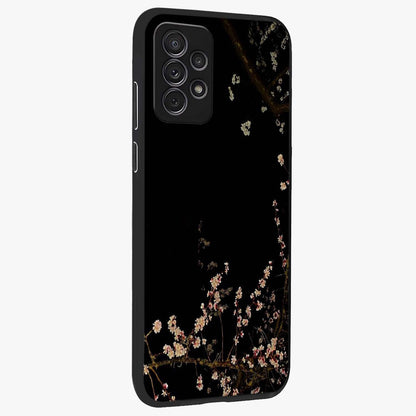 Petal Moon Light With Custom Name Glass Case upright view showcasing elegant floral moon artwork with personalized aesthetic.