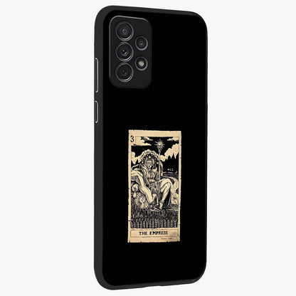 The Empress Glass Case upright view showcasing powerful empress themed artwork with luxurious artistic theme.