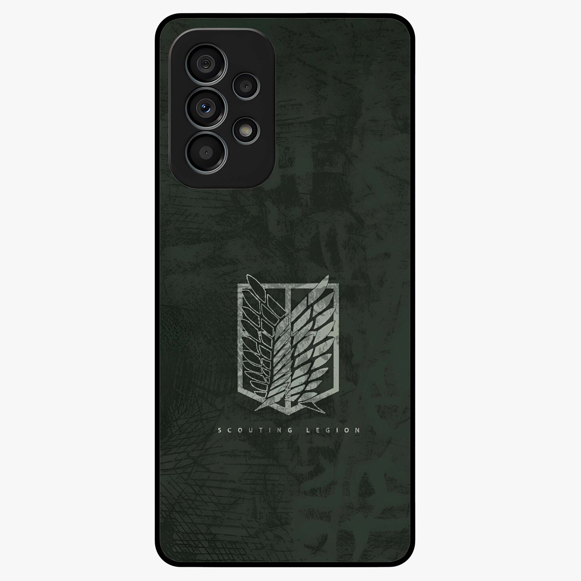 Wings Of Freedom Glass Case showing flat back view with symbolic wings artwork and glossy glass finish.