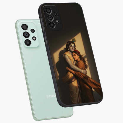 Divine Eternal Love Glass Case displayed in angled mockup highlighting elegant divine inspired design with peaceful aesthetic.