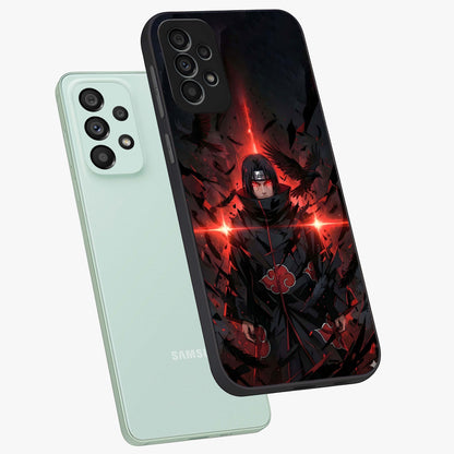 Focused Blade Discipline Glass Case displayed in angled mockup highlighting clean minimal text artwork with modern aesthetic style.