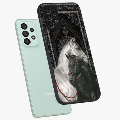 Majestic Ride Legacy Glass Case displayed in angled mockup highlighting sleek vehicle design with bold racing aesthetic.