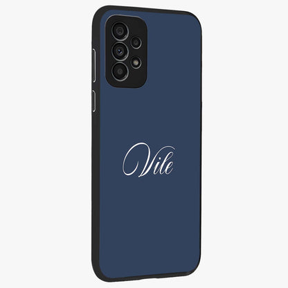 Blue Vintage Floral Pattern Glass Case displayed in angled mockup highlighting classic blue floral pattern and retro aesthetic design.