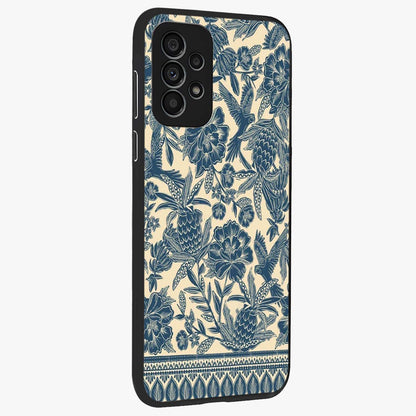 Heirloom Wild Bloom Glass Case upright view showcasing delicate wildflower artwork with timeless floral theme.