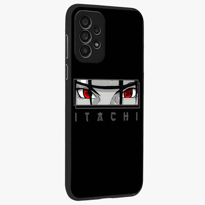 Scarlet Gaze Dominance Glass Case upright view showcasing powerful dramatic artwork with dominant artistic theme.