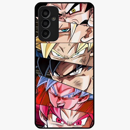 Anime Character Glass Case showing flat back view with vibrant anime artwork and glossy glass finish.