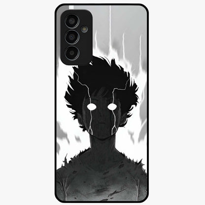 Awakened Inner Rage Glass Case showing flat back view with intense artistic artwork and glossy glass finish.