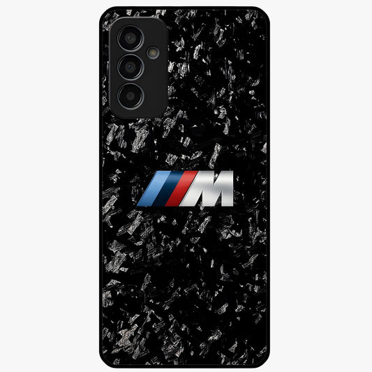 Carbon Speed Mark Glass Case showing flat back view with sporty carbon pattern artwork and glossy glass finish.