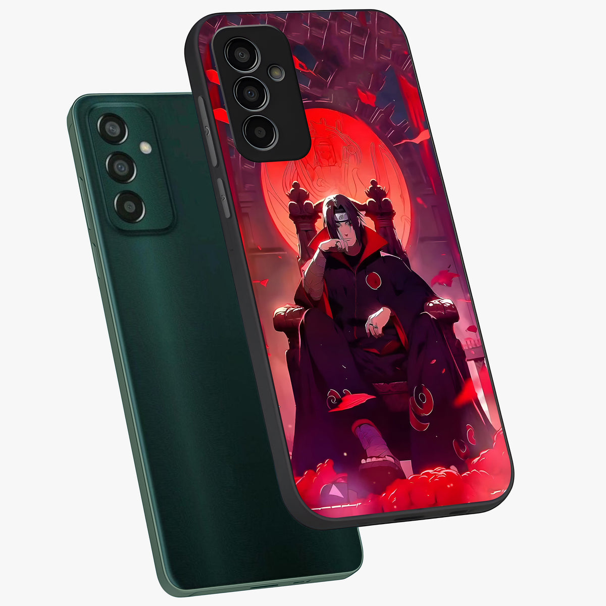 Blood Moon Sovereign Glass Case displayed in angled mockup highlighting dark celestial moon design and dramatic theme.