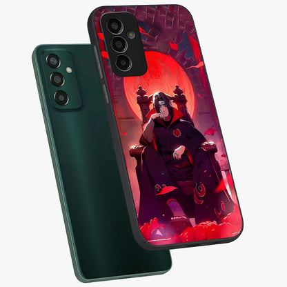 Blood Moon Sovereign Glass Case displayed in angled mockup highlighting dark celestial moon design and dramatic theme.
