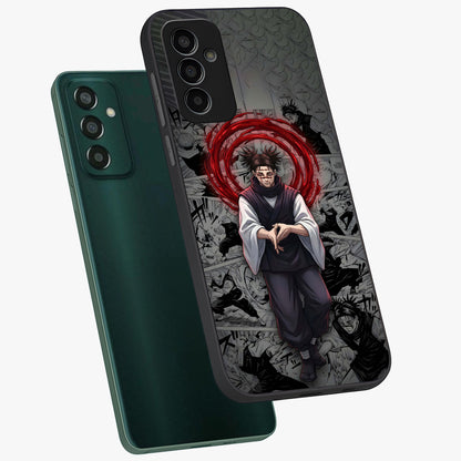 Cursed Ritual Ascension Glass Case displayed in angled mockup highlighting mystical ritual illustration with supernatural aesthetic.